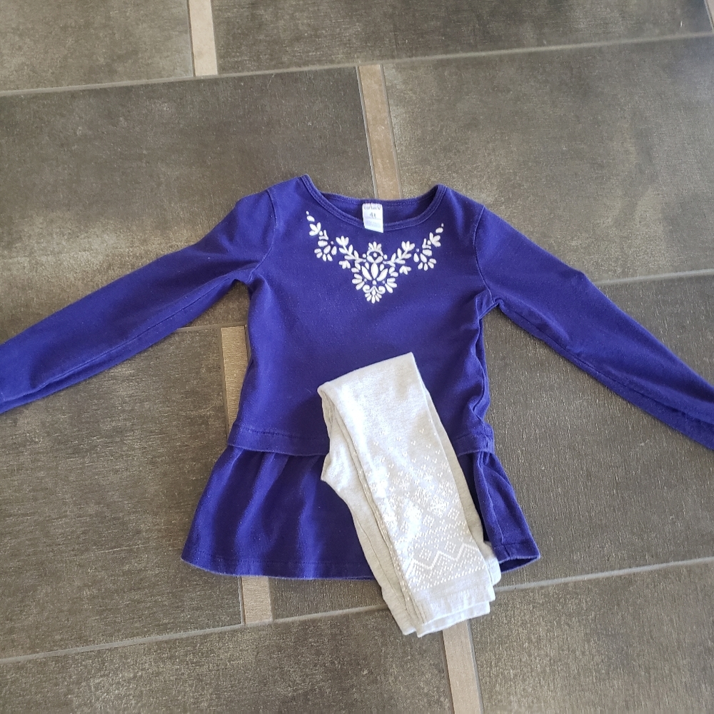 4T Carters Pant Set Purple